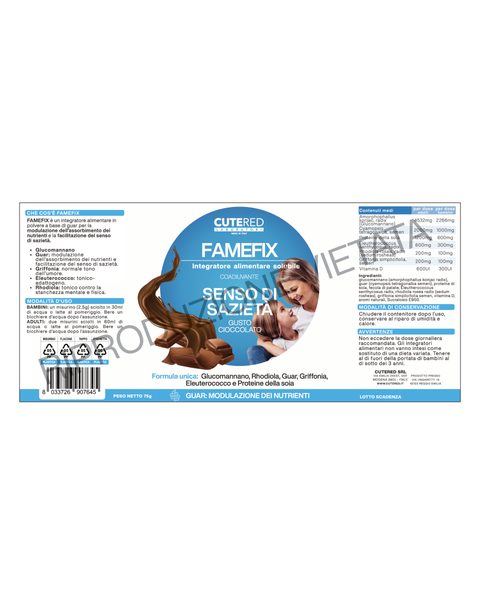 FAMEFIX CIOCCOLATO 75g | Senso di sazietà