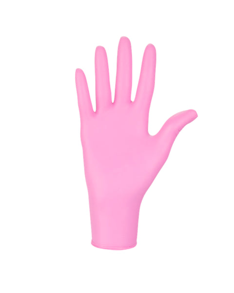 Guanti in nitrile nitrylex ® rosa senza polvere